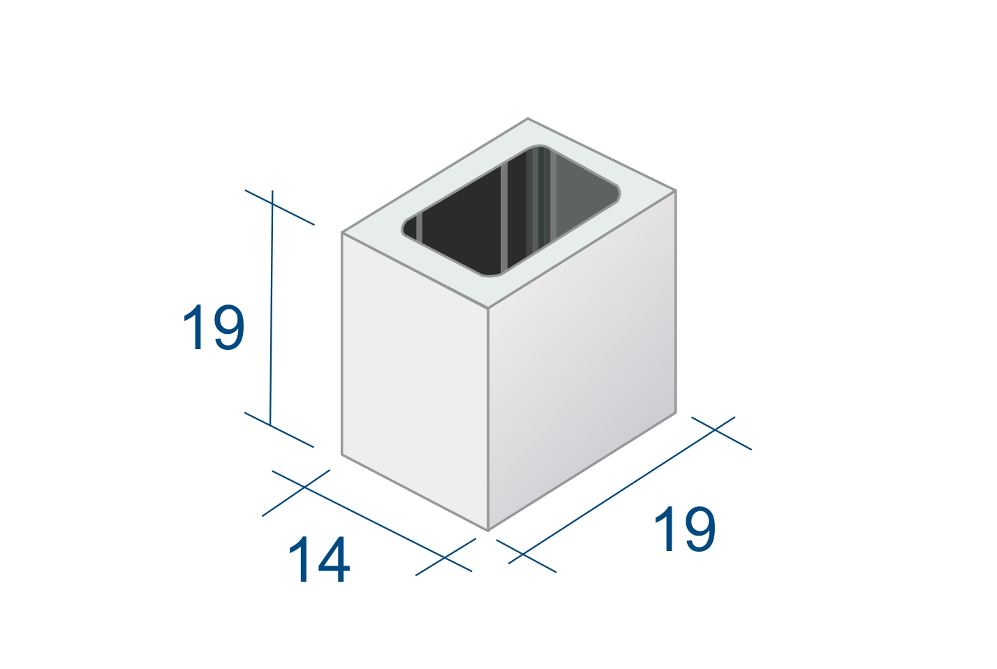 MEDIO BLOQUE 19x14x19